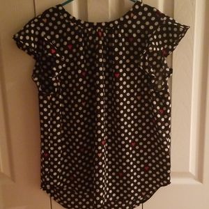 Dress shirt, polka dots with hearts